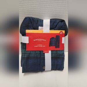 2T Toddler Pajama Plaid Wondershop Kids 2 Pcs Blue Family Sleep Set NEW Cozy